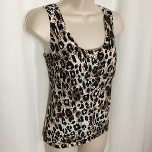 Magaschoni S Leopard Animal Print Top